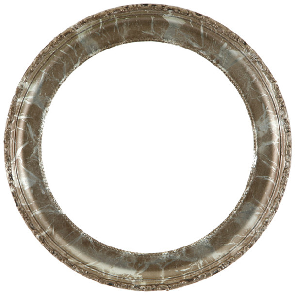 #401 Circle Frame - Champagne Silver