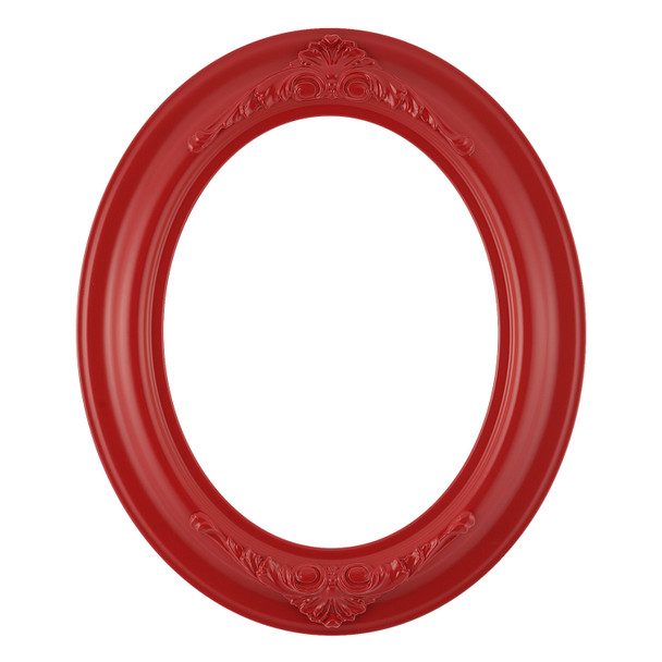 #451 Oval Frame - Holiday Red