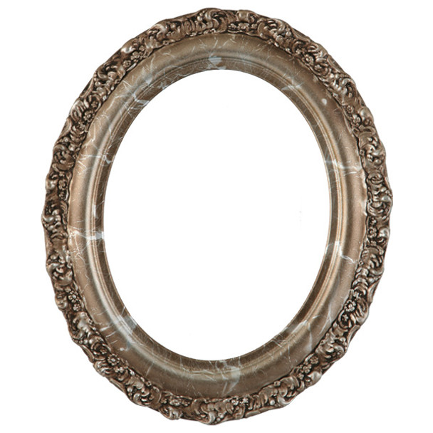 #454 Oval Frame - Champagne Silver