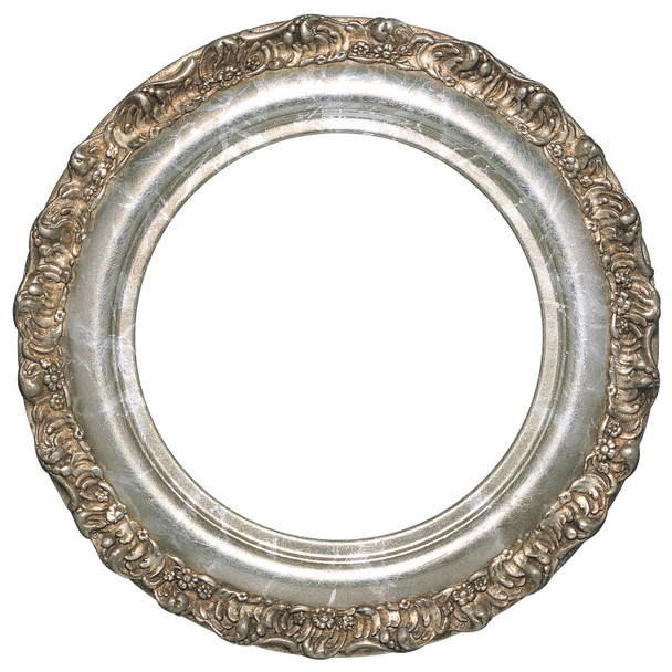 #454 Circle Frame - Champagne Silver