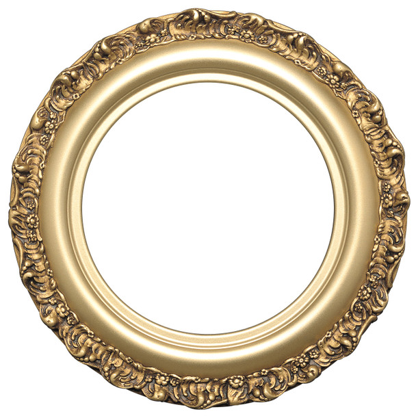 #454 Circle Frame - Gold Spray