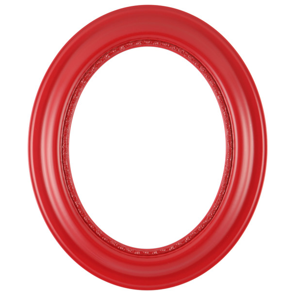 #456 Oval Frame - Holiday Red