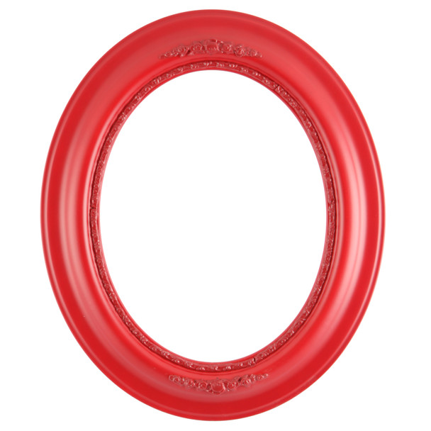 #457 Oval Frame - Holiday Red