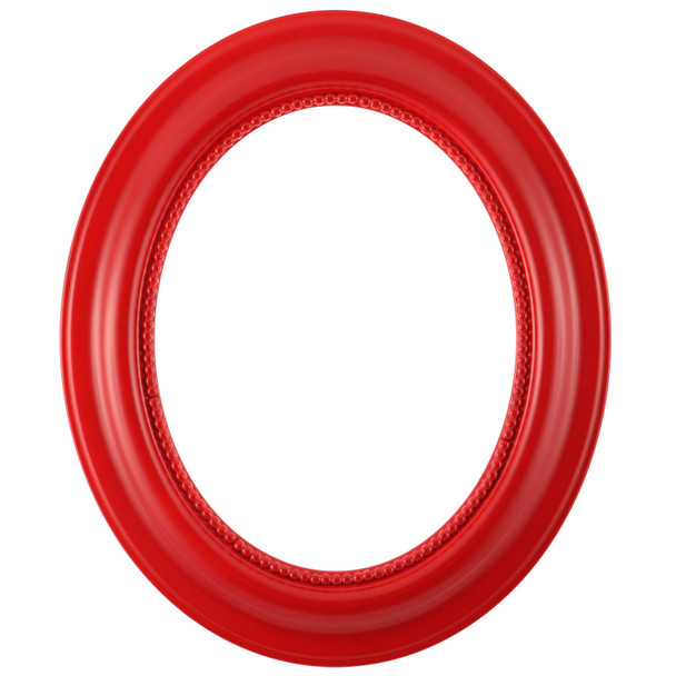 #458 Oval Frame - Holiday Red