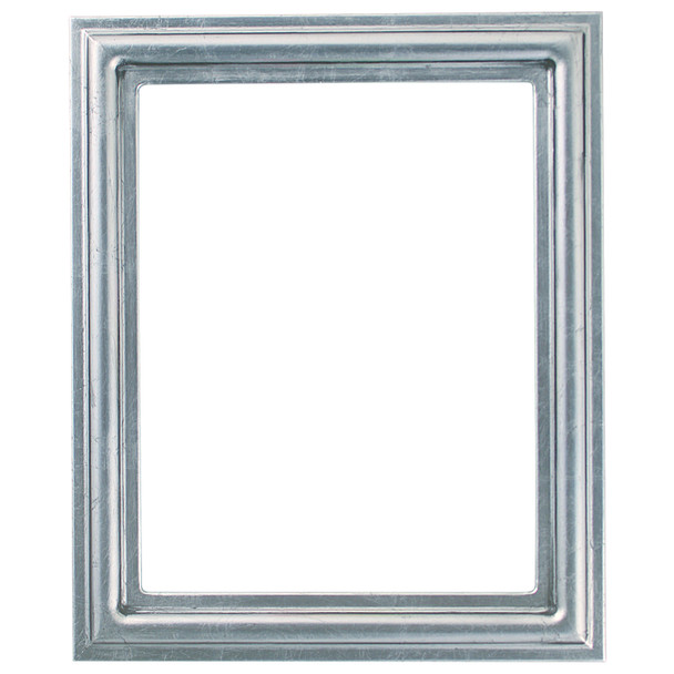 #460 Rectangle Frame - Silver Leaf with Black Antique