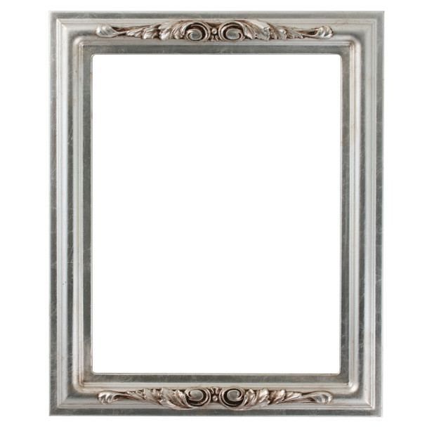 #461 Rectangle Frame - Silver Leaf with Brown Antique