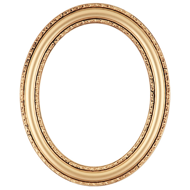 #462 Oval Frame - Gold Spray