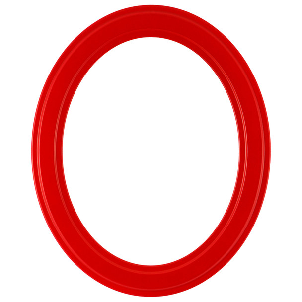 #820 Oval Frame - Holiday Red