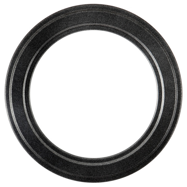 #820 Circle Frame - Black Silver