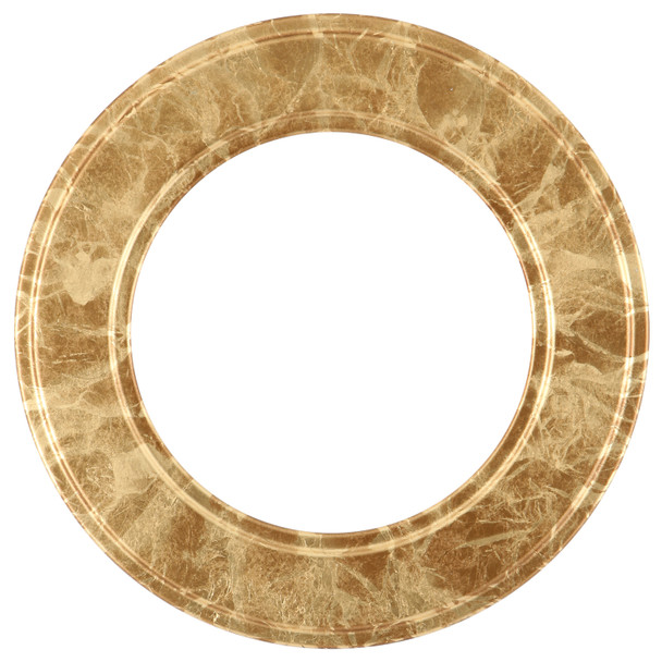 #830 Circle Frame - Champagne Gold