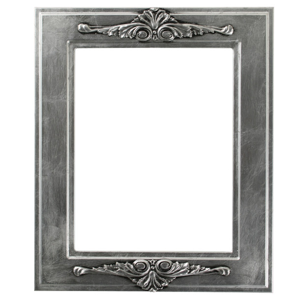 #831 Rectangle Frame - Silver Leaf with Black Antique