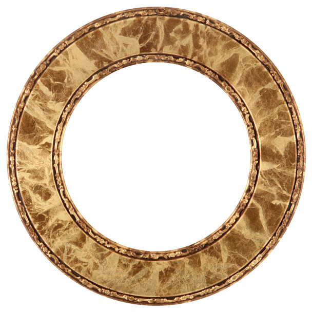 #832 Circle Frame - Champagne Gold