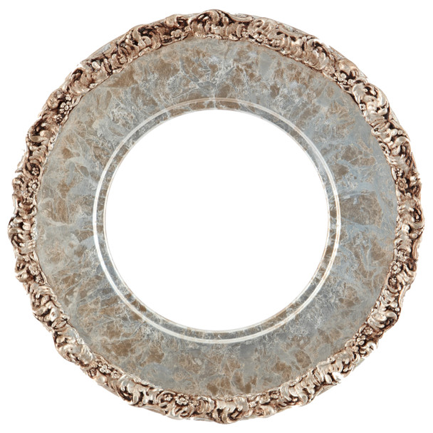 #844 Circle Frame - Champagne Silver
