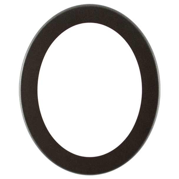 #862 Oval Frame - Black Silver