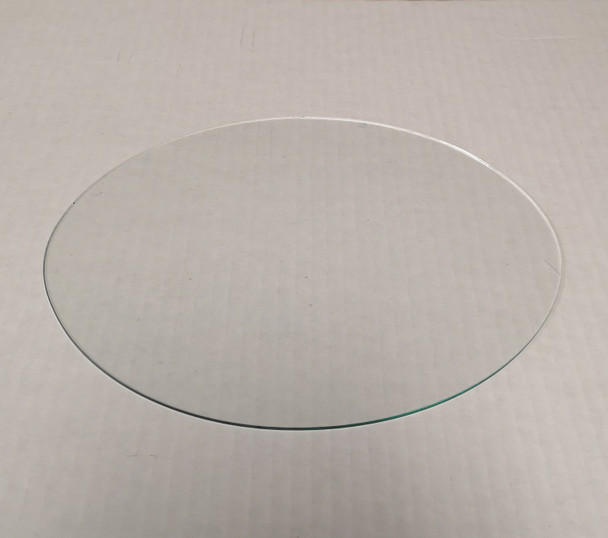 Oval glass conservation clear flat