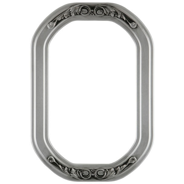 #821 Octagon Frame - Silver Spray