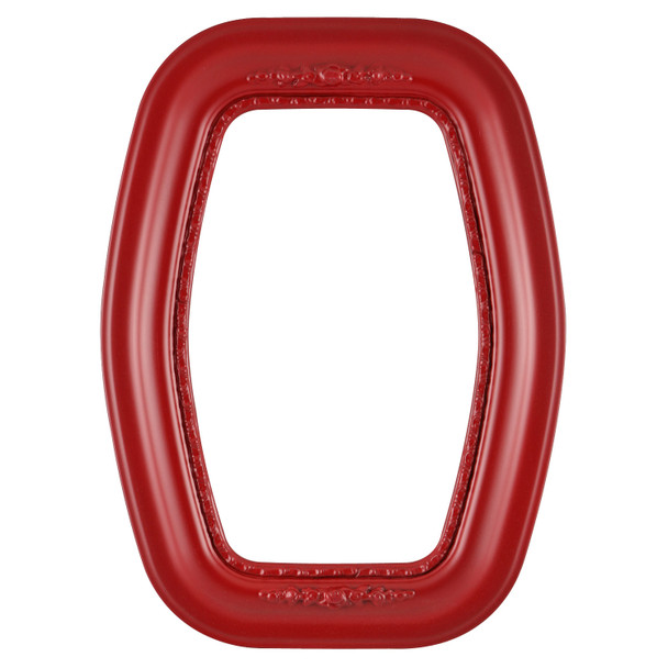 #457 Hexagon Frame - Holiday Red