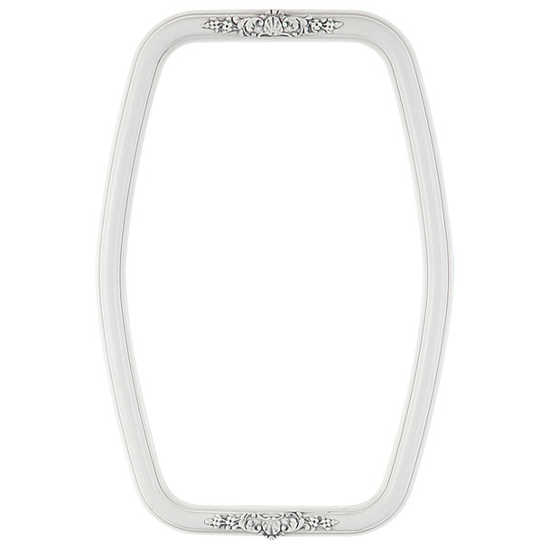 #554 Hexagon Frame - Linen White