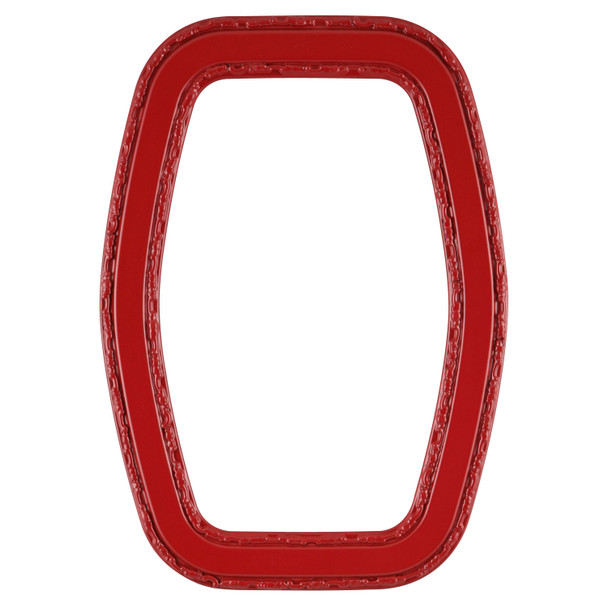 #822 Hexagon Frame - Holiday Red
