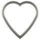 #250 Heart Frame - Silver Spray