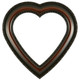 #452 Heart Frame - Walnut