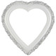 #454 Heart Frame - Linen White