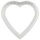 #461 Heart Frame - Linen White