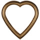 #462 Heart Frame - Desert Gold