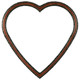 #553 Heart Frame - Vintage Walnut