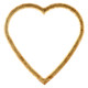 #810 Heart Frame - Champagne Gold