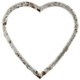 #810 Heart Frame - Champagne Silver