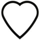 #810 Heart Frame - Gloss Black
