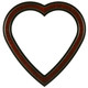 #820 Heart Frame - Vintage Walnut