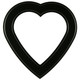 #830 Heart Frame - Matte Black