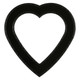 #832 Heart Frame - Gloss Black