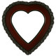 #844 Heart Frame - Rosewood
