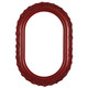 #454 Oblong Frame - Holiday Red
