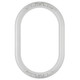 #461 Oblong Frame - Linen White