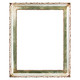 #401 Rectangle Frame - Silver Leaf with Brown Antique