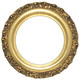 #454 Circle Frame - Gold Leaf