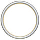 #551 Circle Frame - Silver Shade with Gold Lip