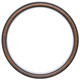 #551 Circle Frame - Vintage Walnut with Silver Lip