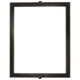 #811 Rectangle Frame - Black Silver