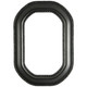 #452 Octagon Frame - Black Silver
