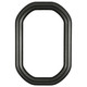 #460 Octagon Frame - Black Silver