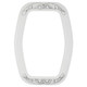 #821 Hexagon Frame - Linen White