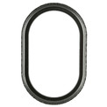 #401 Oblong Frame - Black Silver