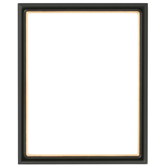 Rectangle Frame | Series 551 Matte Black with Gold Lip