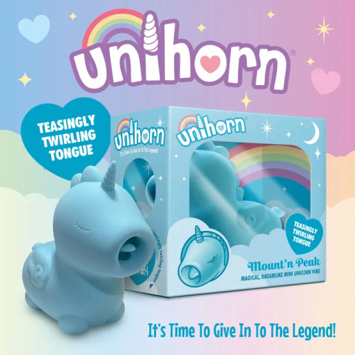 Unihorn - Mount'n Peak - Blue - USB Rechargeable Flicking Stimulator