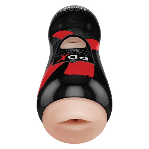 Pipedream Extreme Toyz Elite Vibrating  mouth Stroker Oral